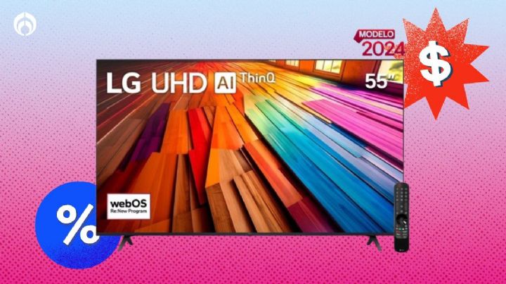 La pantalla LG de 55 pulgadas 4K Smart con IA que Liverpool está rematando; bajó de 22 mil a 8 mil pesos