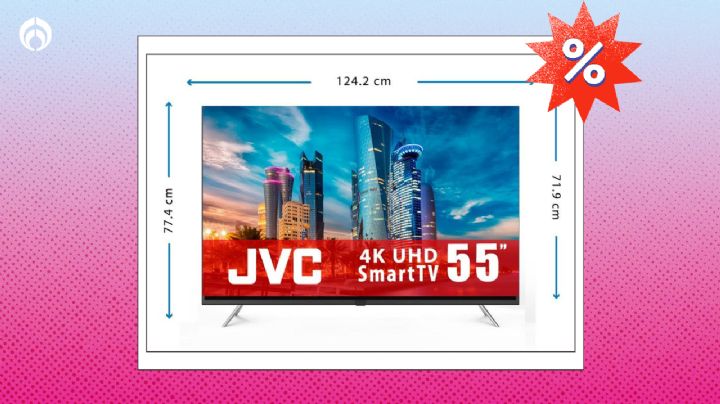 Remate en Bodega Aurrera: pantalla JVC 4K de 55 pulgadas en 5,990 ¡paga a meses sin intereses!