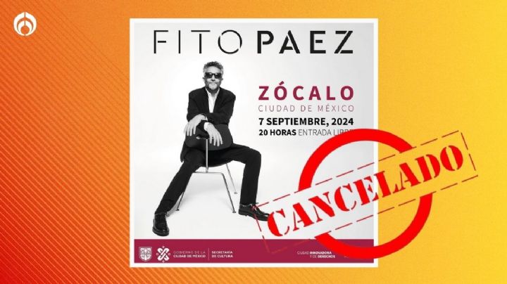 Fito Páez sufre delicado accidente; se cancela concierto gratis en el Zócalo de la CDMX