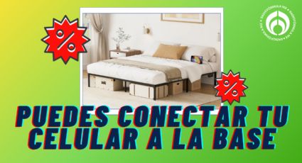 Bodega Aurrera remata esta cama plegable king size hecha de metal a menos de $2,0000