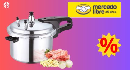 Mercado Libre remata a mitad de precio esta olla de presión ideal para familias grandes