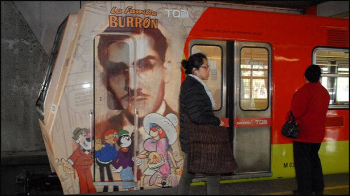 Lleva tren 19 del Metro rehabilitado nombre del creador de La Familia Burrón