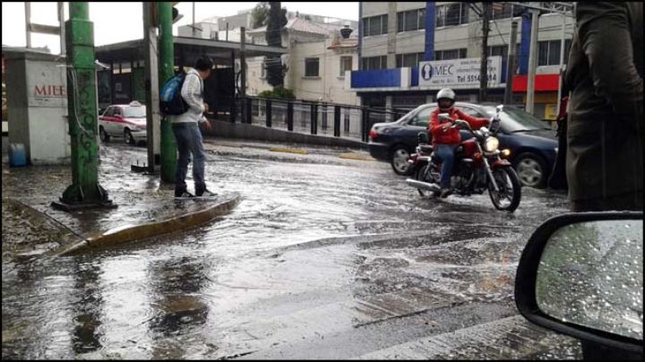 Prevén tarde lluviosa con granizo en el Valle de México