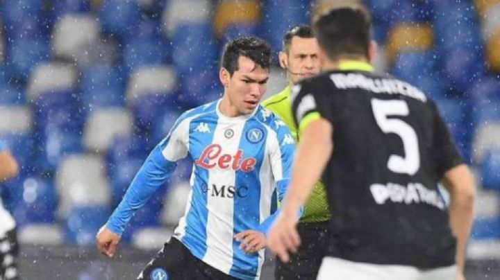 Napoli presenta una baja; 'Chuky' Lozano da positivo a COVID-19