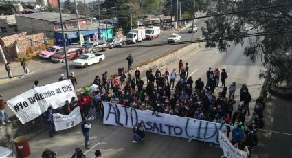 ¡Cuidado! Estudiantes del CIDE bloquean la carretera México-Toluca