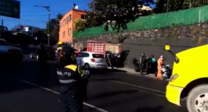 ¡Ojo! Cierran tramo de Viaducto-Tlalpan por volcadura de tráiler