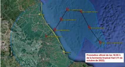 Se forma la tormenta tropical 'Karl' frente a Veracruz