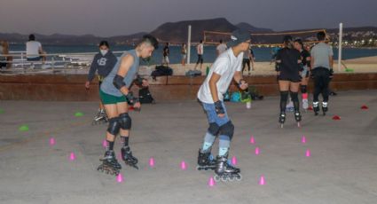 "Sudcalirollers" se apoderan del malecón de la Paz ¿Que días y a que hora practican?