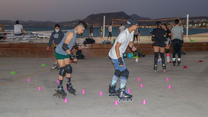 "Sudcalirollers" se apoderan del malecón de la Paz ¿Que días y a que hora practican?