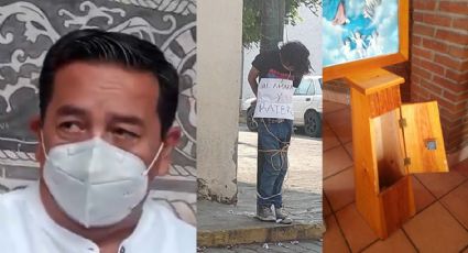 Ratero es amarrado a un poste por robar una capilla ¿Qué opina la Diócesis de Cuernavaca?