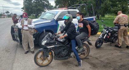 Inician operativos en la zona sur de Tamaulipas para concientizar a motociclistas