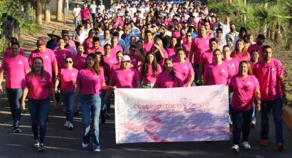 En Badiraguato realizan marcha contra el Cáncer de Mama