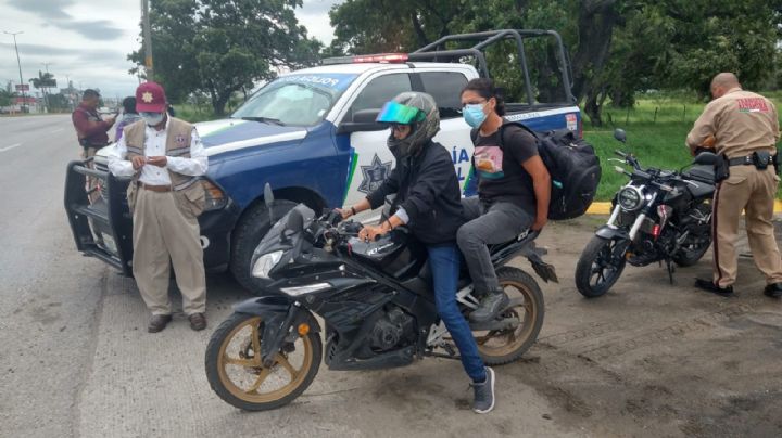 Inician operativos en la zona sur de Tamaulipas para concientizar a motociclistas