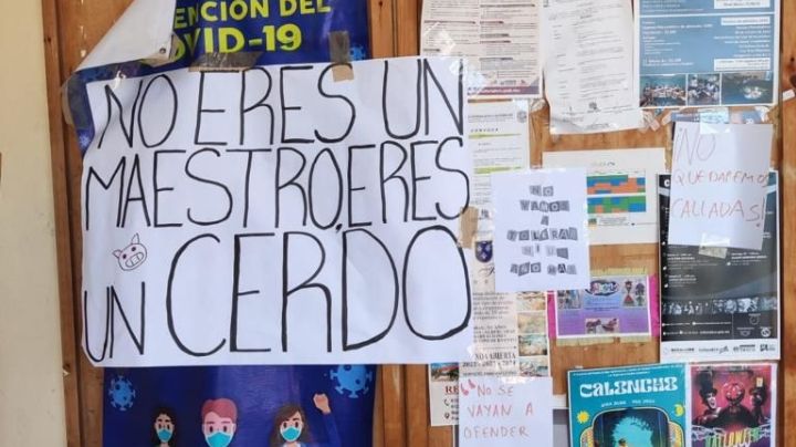 “No eres un maestro, eres un cerdo” uno de los tantos mensajes por acoso sexual en la UABCS