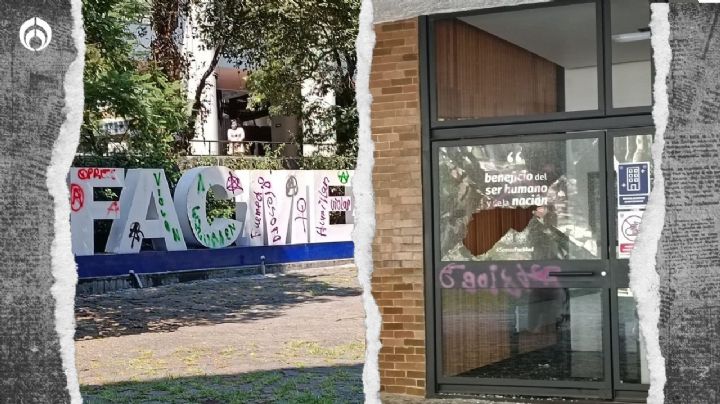 (VIDEO) Facultad de Medicina de UNAM: encapuchados vandalizan instalaciones en CU