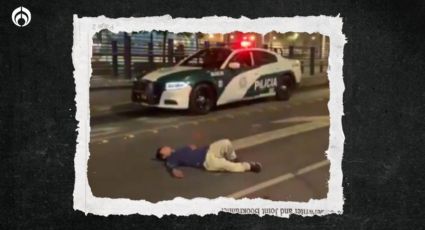 A 'mimir': hombre duerme en plena avenida de CDMX y moviliza a policías