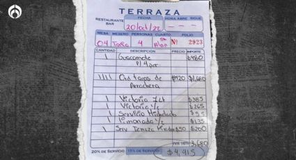 Unos taquitos en... ¡4 mil pesos! Investigan cobros excesivos terrazas del centro