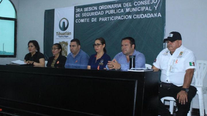 Celebran Consejo de Seguridad Pública en Tihuatlán; buscan preservar la seguridad