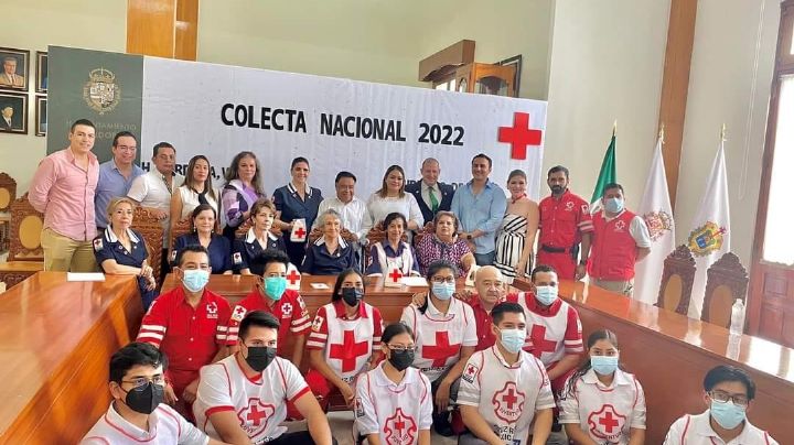 Cruz Roja Mexicana 2022: Arranca colecta, la meta, un millón de pesos