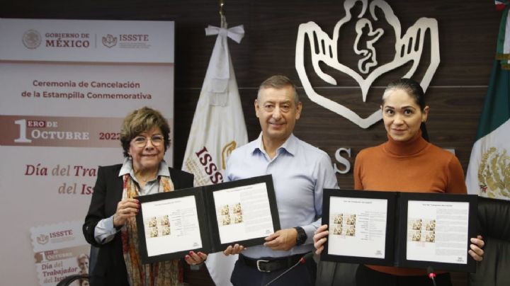 Cancelan estampilla postal conmemorativa por el Día del Trabajador del ISSSTE