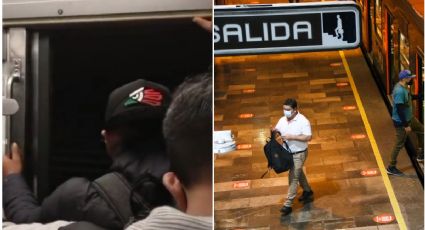 (VIDEO) Sustote en el Metro: convoy recorre estación ¡con las puertas abiertas!