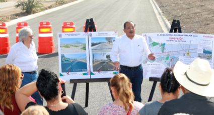 Avanzan obras de circuito vial en Escobedo NL