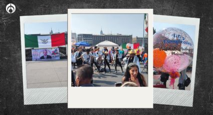 (VIDEO) Obradoristas reviran a marcha del INE: festejan cumpleaños de AMLO en Palacio