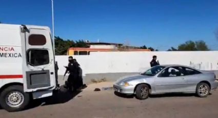 (VIDEO) Código Café en Guaymas: Reportan balacera frente a secundaria