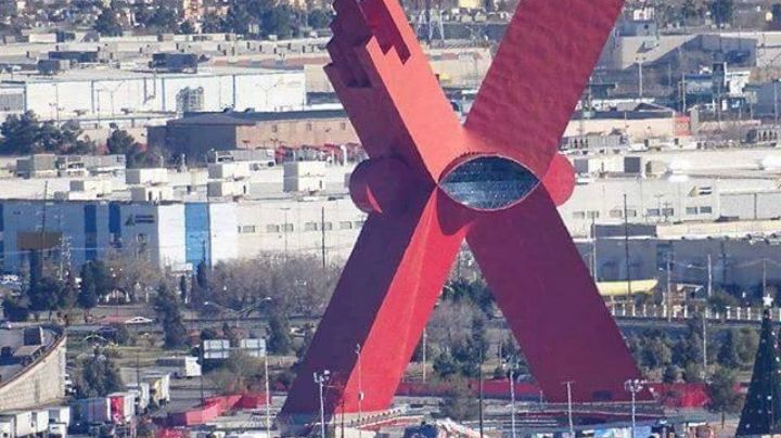 La 'X' marca el lugar: El gigante rojo, 'símbolo de mestizaje' en la frontera