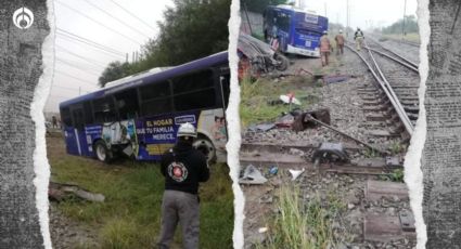 (VIDEO) Otra embestida de un tren: choque en Nuevo León deja 1 muerto y heridos