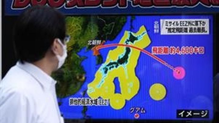 Misil de Corea del Norte sobrevuela Japón y activa alerta en varias regiones