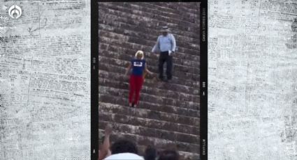 (VIDEO) Surge Lady Chichén Itzá: turista sube a pirámide de Kukulkán... ¿será multada?