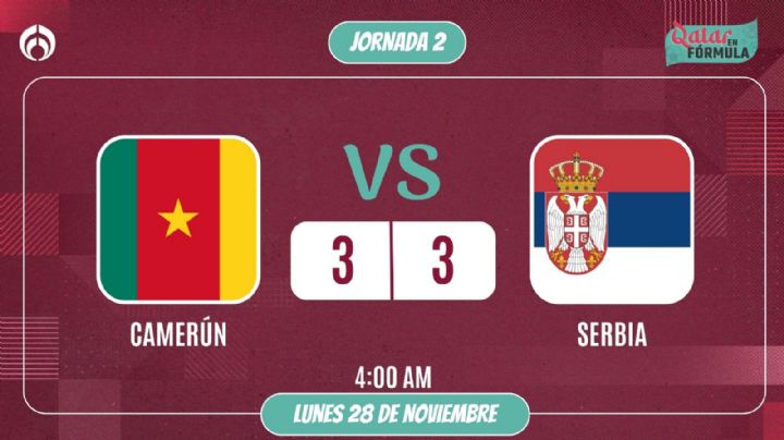 Qatar 2022: Serbia y Camerún reparten puntos en feria de goles (VIDEOS)