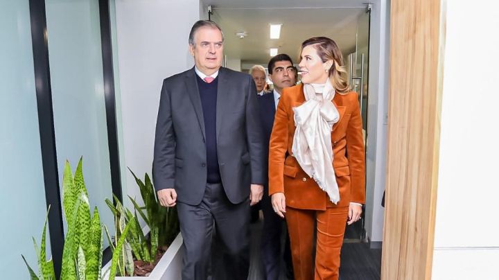 Canciller Marcelo Ebrard, inaugura la oficina de Relaciones Exteriores en el aeropuerto de Tijuana