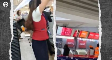 (VIDEO) Zafarrancho en AICM: mujer agrede a personal de la aerolínea Emirates