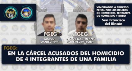 Caen dos por homicidio múltiple a familia en San Francisco del Rincón