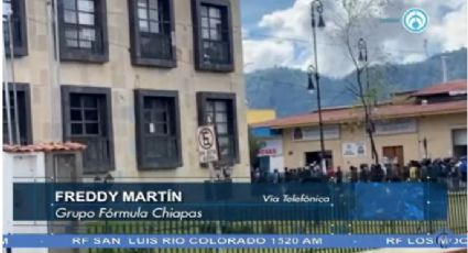 Reportan enfrentamiento en Chiapas: Chocan manifestante, policías y Guardia Nacional en San Cristóbal