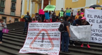 Paro Escolar en Veracruz: Maestros estatales endurecen sus protestas