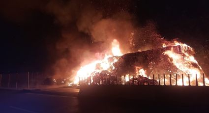 (VIDEO) Aparatoso choque entre dos trailers en Metlác, chófer sale con vida de milagro