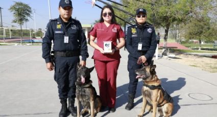 Rinden homenaje a perrita rescatista en Escobedo NL