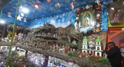 (VIDEO) Conoce el nacimiento gigante de Tampico; con más de 60 años de tradición