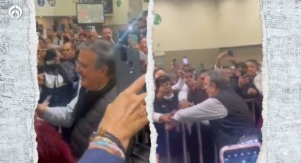 (VIDEO) “Marcelo, presidente”, así recibieron a Ebrard en el World Trade Center