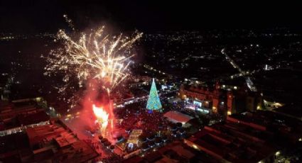 Festival Alegría Querétaro 2022: Encienden pino monumental de 30 metros