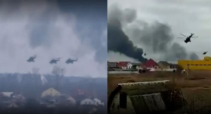 Rusia vs Ucrania: VIDEOS captan ataques de helicópteros rusos contra Kiev