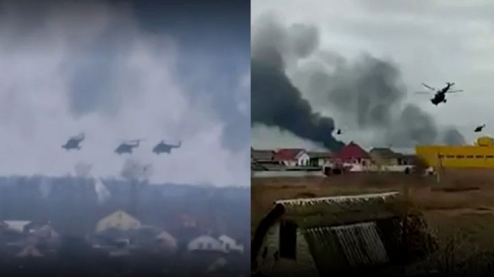 Rusia vs Ucrania: VIDEOS captan ataques de helicópteros rusos contra Kiev