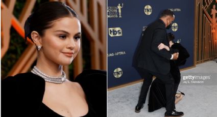 Selena Gómez sufre tremenda caída en los SAG Awards 2022 (VIDEO)