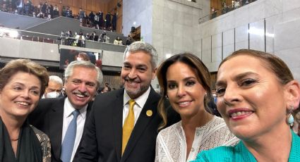 Así vivió Beatriz Gutiérrez la toma de protesta de Gabriel Boric en Chile (FOTOS)