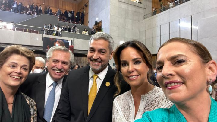 Así vivió Beatriz Gutiérrez la toma de protesta de Gabriel Boric en Chile (FOTOS)