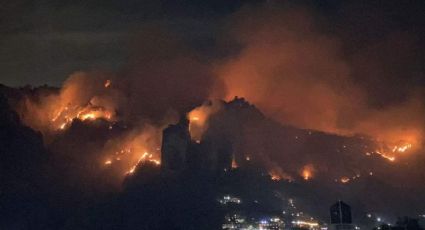 Fuerte incendio en Tepoztlán: Servicios de emergencia trabajan en el Paraje Los Corredores