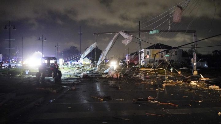Tragedia en Nueva Orleans: tornado deja 1 muerto, heridos y casas destrozadas